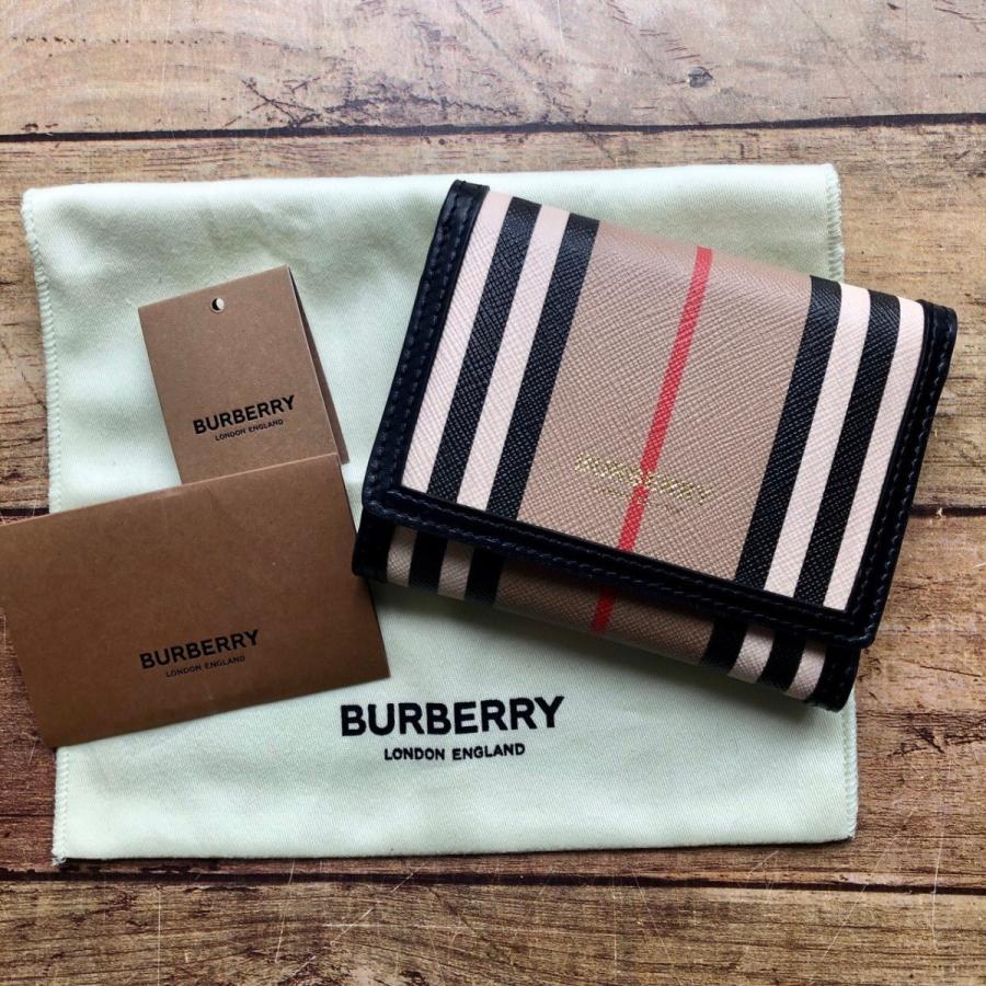 送料無料限定セール中 新品 BURBERRY バーバリーチェック 三つ折り財布