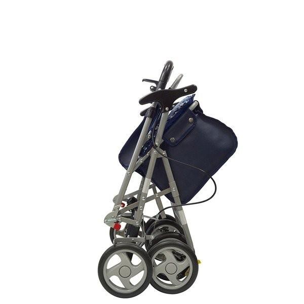 島製作所　リズム シルバーカー ネイビー チェック柄 島製作所 リズム シルバーカー ネイビー チェック柄 看護・介護用品