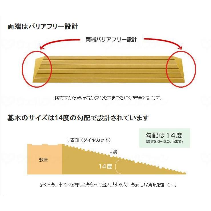 シンエイテクノ タッチスロープ TS80-10(80-10)/幅80cm・解消 シンエイテクノ タッチスロープ TS80-10(80-10)/幅80cm・解消