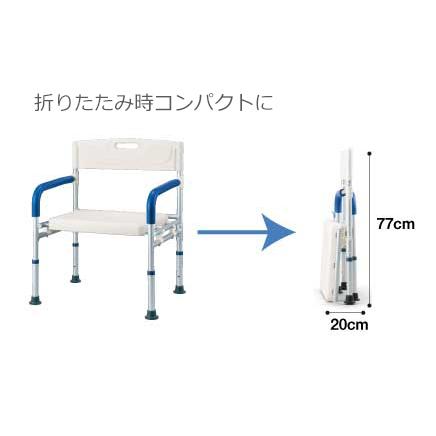 すま〜いる シャワーベンチワイドタイプ（イーストアイ）FCRSW 折りたたみシャワーベンチ_2
