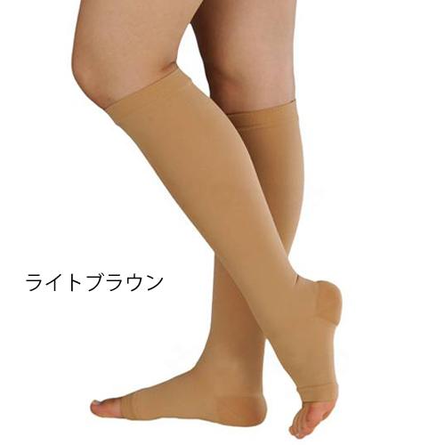 アルケア　アンシルク3 ハイソックスライトブラウン　S2個　M2個 ALCARE（アルケア） アンシルク・3 ハイソックス（つま先なし）Mサイズ