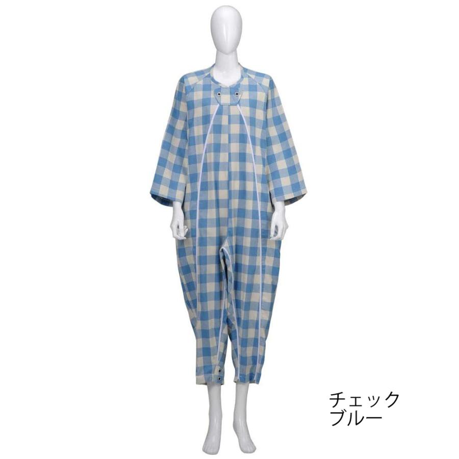 豊富なギフト フドーねまき2型 厚手 チェックブルー Lサイズ つなぎねまき 竹虎 Dprd Jatimprov Go Id