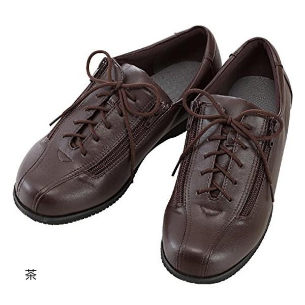 あゆみ コンフォートIII（足囲9E）茶／4L（26〜26.5cm）左右セット（徳武産業）