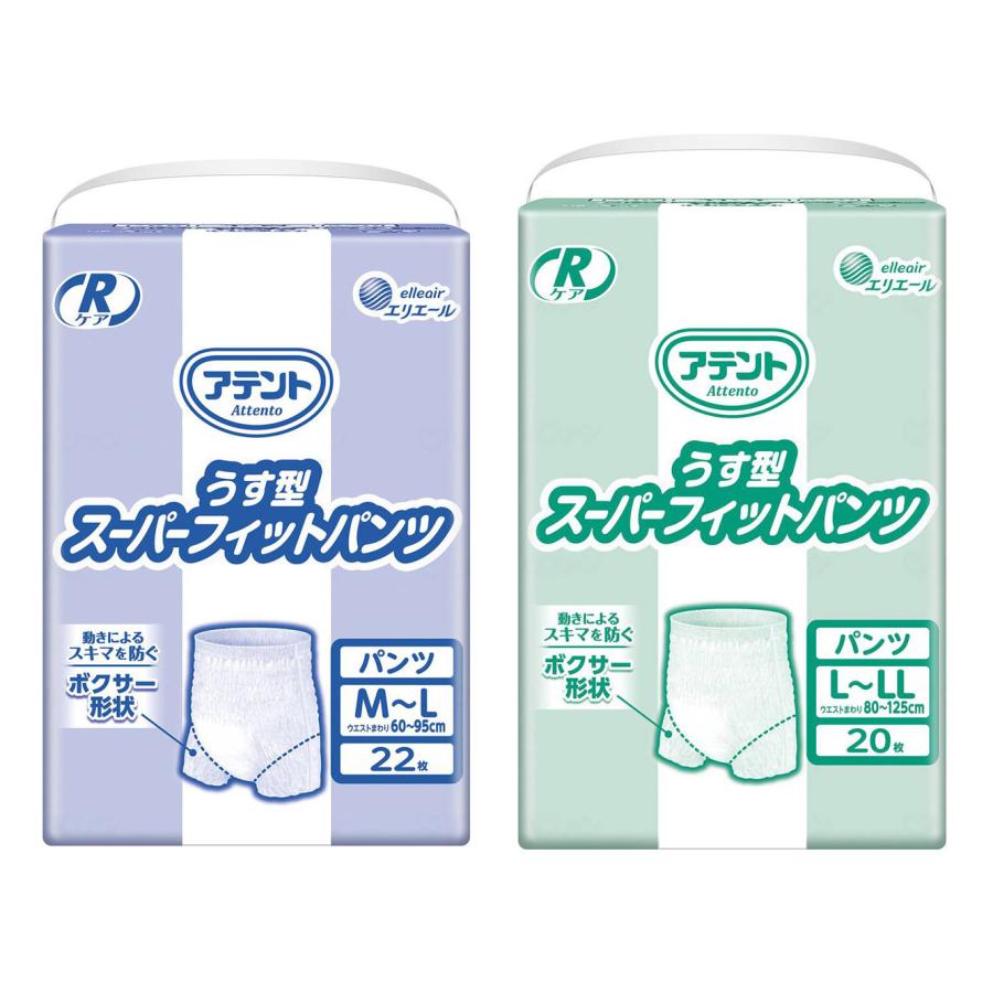 アテント Rケアうす型スーパーフィットパンツ M-Lサイズ／22枚入（大王