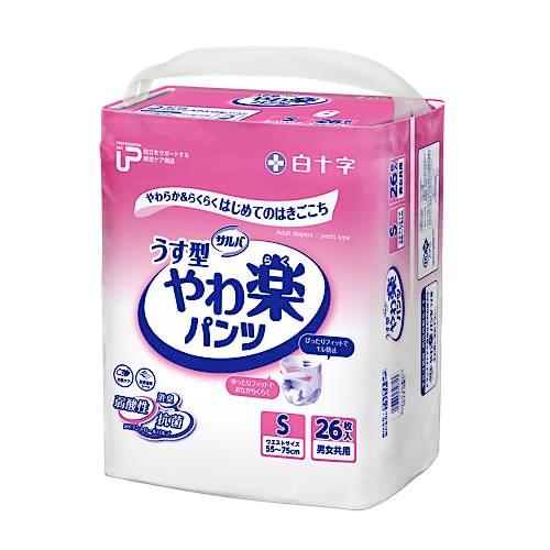サルバ PUサルバ やわ楽パンツ うす型パンツタイプ Sサイズ／26枚入