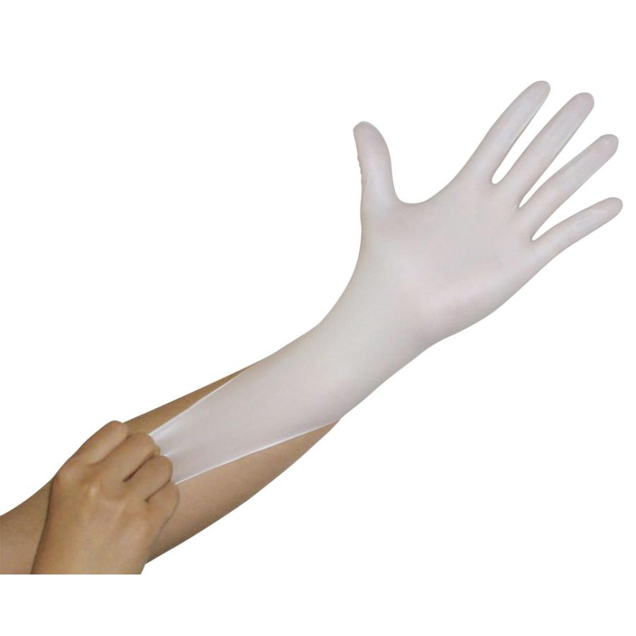 （ケース販売）ニトリルグローブ3／ホワイト XLサイズ 200枚入×10箱 粉なしニトリル手袋（ファーストレイト） FR-5559 介護ヘルパー用手袋