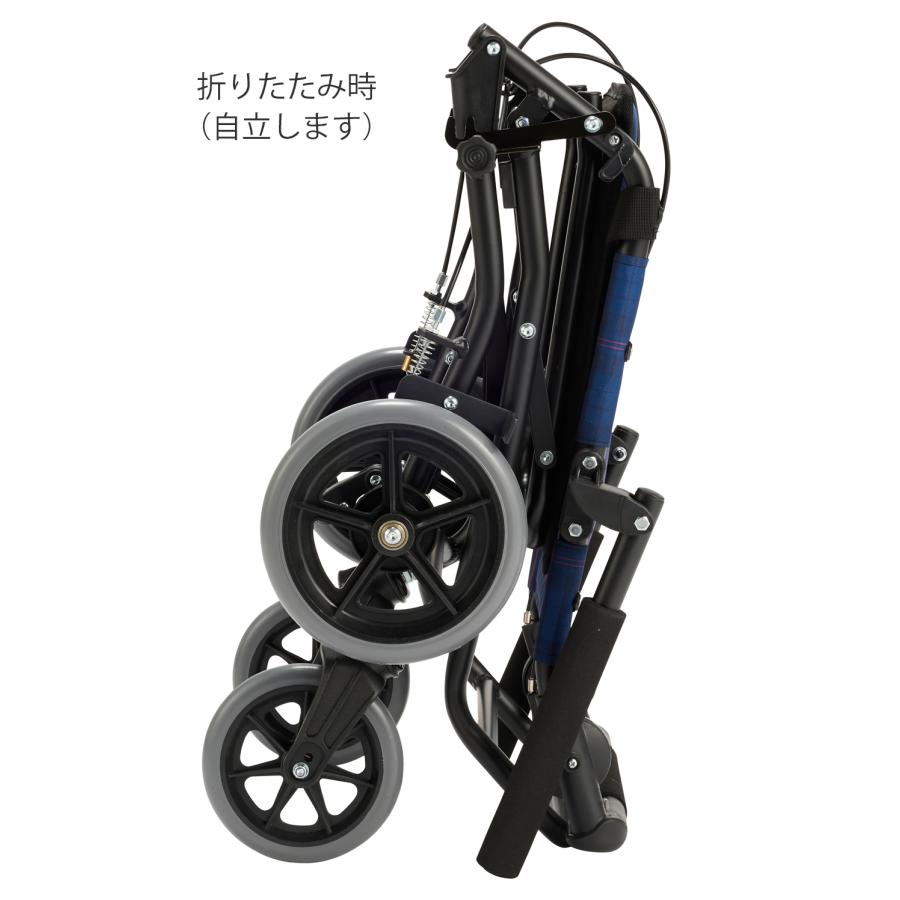 看護・介護用品 マキテック のっぴー コンパクト車いす NP-001BL