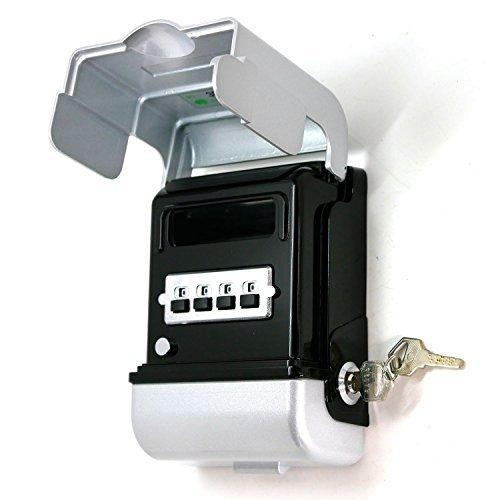 ASAHI キーポスト 暗証番号式鍵保管箱 KPN-40 KPN シルバー 巾124×厚さ68×高さ160mm