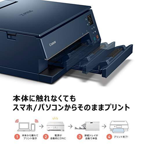 Canon プリンター A4インクジェット複合機 PIXUS TS7430 ネイビー 2020年モデル テレワーク向け 普通 ネイビー 普通 A4普通紙100枚 最大印刷速度 pages_per_minute