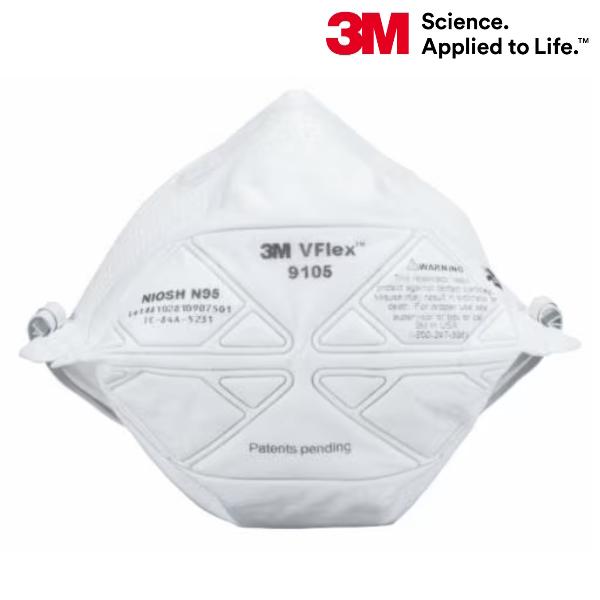3M 使い捨て防塵マスク Vフレックス 9105-N95 レギュラーサイズ 50枚入