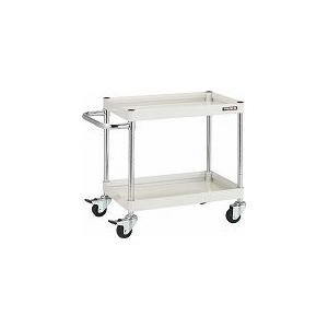 TRUSCO ファルコンワゴン600×400 ゴム車輪 W色 FAW662W