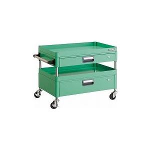 TRUSCO フェニックスワゴン 750×500×H600 引出付 YG色 PEW672VZYG