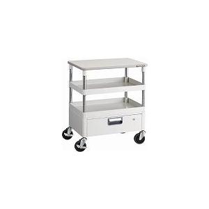 TRUSCO フェニックスワゴン 600×400 1段引出 天板付 W色 PEW762VTW