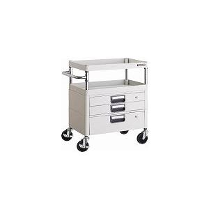 TRUSCO フェニックスワゴン 600×400×H740 引出付 YG色 PEW762VXYG