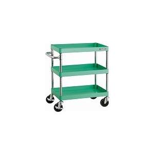 TRUSCO フェニックスワゴン 600×400×H740 3段 YG色 PEW763YG