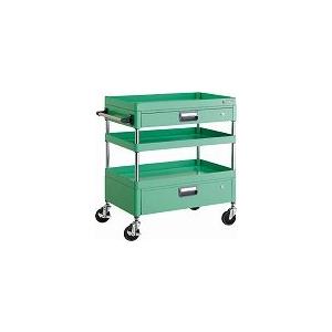 TRUSCO フェニックスワゴン 750×500×H880 引出付 YG色 PEW973VZYG