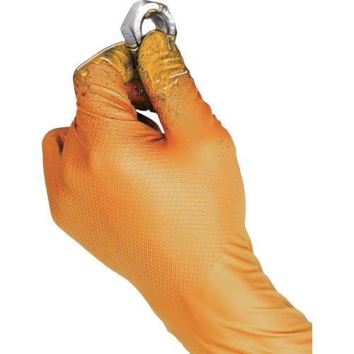 Grippaz グリッパーズ 使い捨て手袋 ＃246 オレンジ Mサイズ 50枚入×10