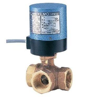 キッツ EA100-TNE 青銅電動三方ボール弁(3方2面シート・Lポート) 50A