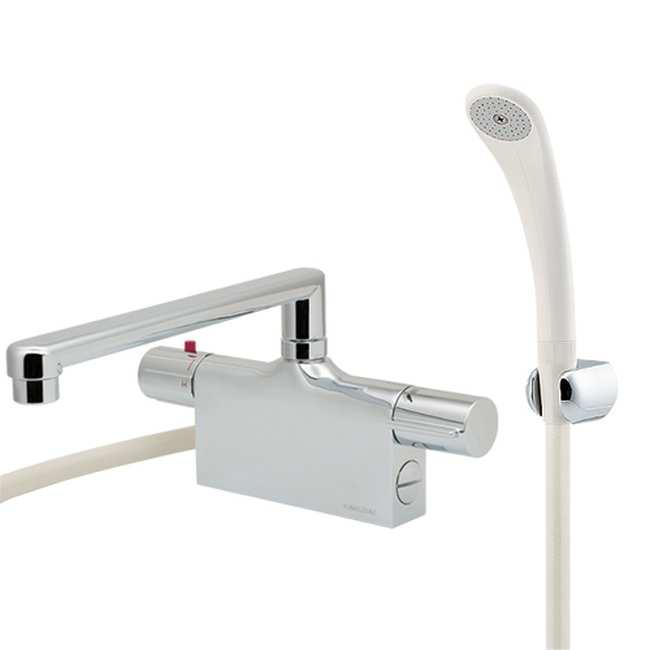 カクダイ サーモスタットシャワー混合栓(デッキタイプ) 175-013