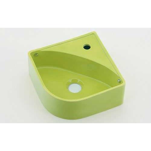カクダイ 壁掛手洗器//イエローグリーン 493-150-YG
