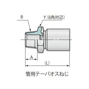 ブリヂストン　油圧ホース　パスカラート　PA0724(片側金具R×片側金具C)　全長2600mm