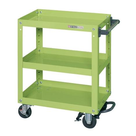 サカエ スーパーワゴン フットブレーキ付 EGR-600BR