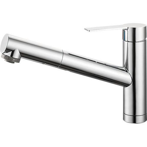 三栄水栓 シングルワンホールスプレー混合栓 K87501JV-13