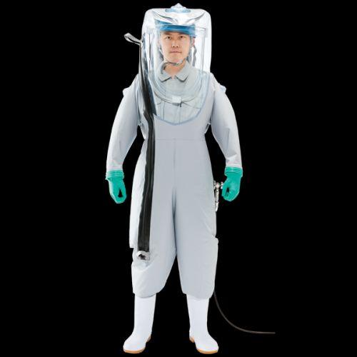 シゲマツ 全身化学防護服(再使用可能) PS-790-AL S 1個(受注生産品