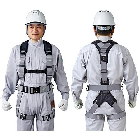 タニザワ　フルハーネス　輝2　ST#574AD-OＴIII　HNグレー　作業ベルト（ワンタッチバックル）付き