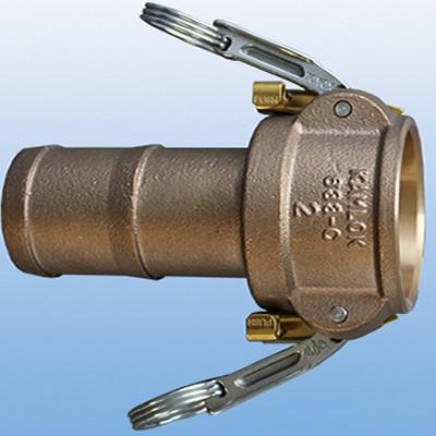 トヨックス ツインロックタイプカプラーホースシャンク ブロンズ 32A 633-CL