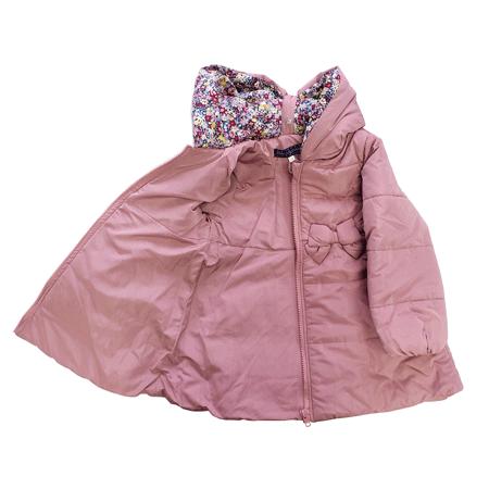 40％OFF リボンコート 中綿コート ジャケット 子ども 防寒 ピンク  