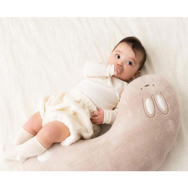【美品】Yuuny Sleep 抱き枕 ベージュ SNSでママたちが絶賛！赤ちゃん向け高級枕「ユニースリープ」が7度の