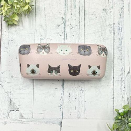 FRIENDSHILL メガネケース ミュウミュウ ピンク ネコ 猫 ねこ くすみ 