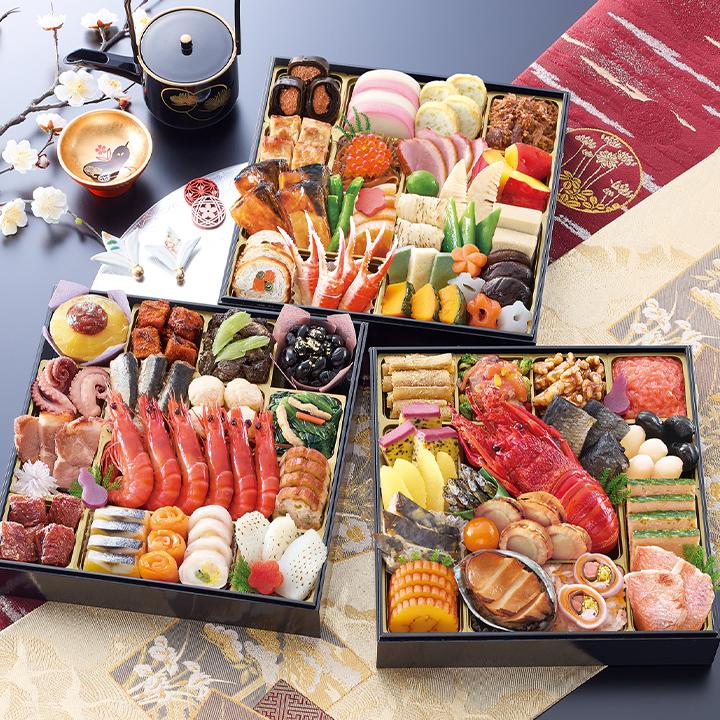 冷蔵おせち 2027 66品目 5〜6人前 京都東山料亭「道楽」監修特大重 福来重 新玉の息吹 和風おせち 御節 冷蔵 8.5寸 三段 2026 | ブランド登録なし | 01