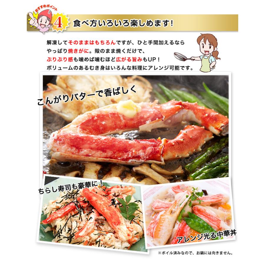 かに カニ 蟹 タラバガニ たらば蟹 | 特大5Lボイルたらばがに肩脚1肩(総重量約1.3kg)　【送料無料】 | ブランド登録なし | 10