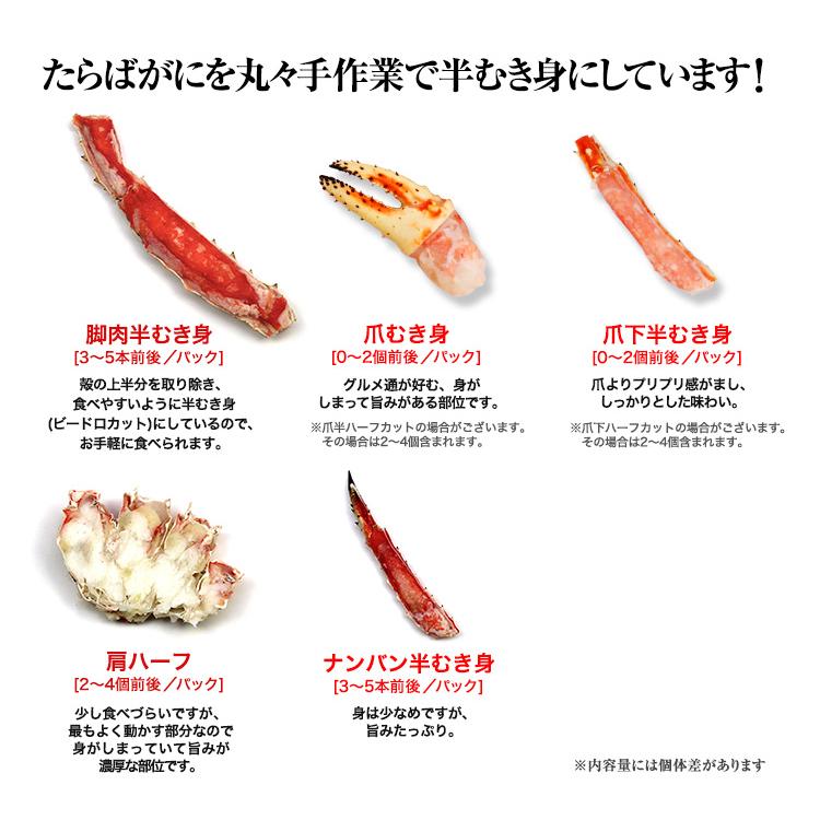かに カニ 蟹 タラバガニ たらば蟹 | プレミアム超特大9Lボイルたらば半むき身満足セット1.8kg超（総重量約2.1kg） | ブランド登録なし | 07