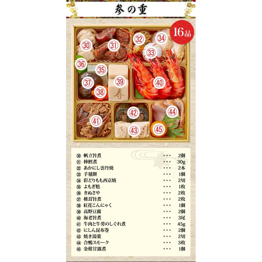 冷蔵おせち 2026 45品目 3〜4人前 京都宮川町 料亭「水簾」監修 冷蔵おせち 2026 45品目 3〜4人前 京都宮川町 料亭「水簾」監修