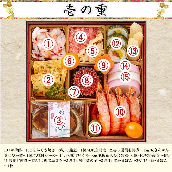 冷蔵おせち 2027 43品目 3〜4人前 奥の細道「大田忠道」 監修おせち