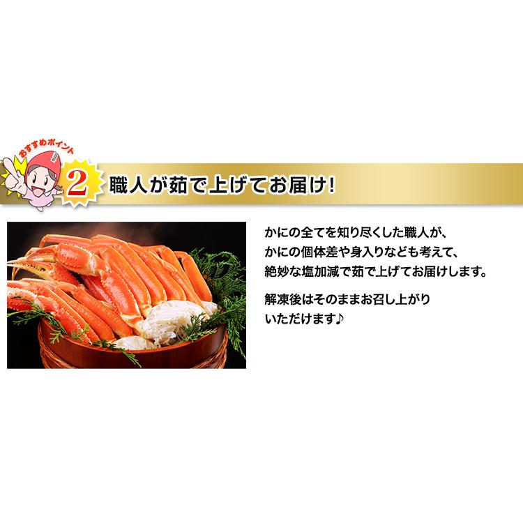 かに カニ 蟹 ズワイガニ ボイル | 2L ボイルずわいがに肩脚10〜13肩(約2.5kg)【送料無料】｜egaotakumi｜10