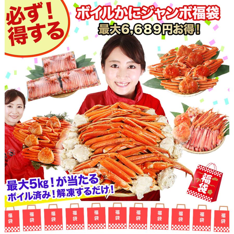 【ボイルかに福袋】かに カニ 蟹 ズワイガニ 福袋 | ボイルかに福袋【最大6,689円お得】どれでもお得 17,800円〜12,800円のボイルかに4種からお届け | ブランド登録なし | 01