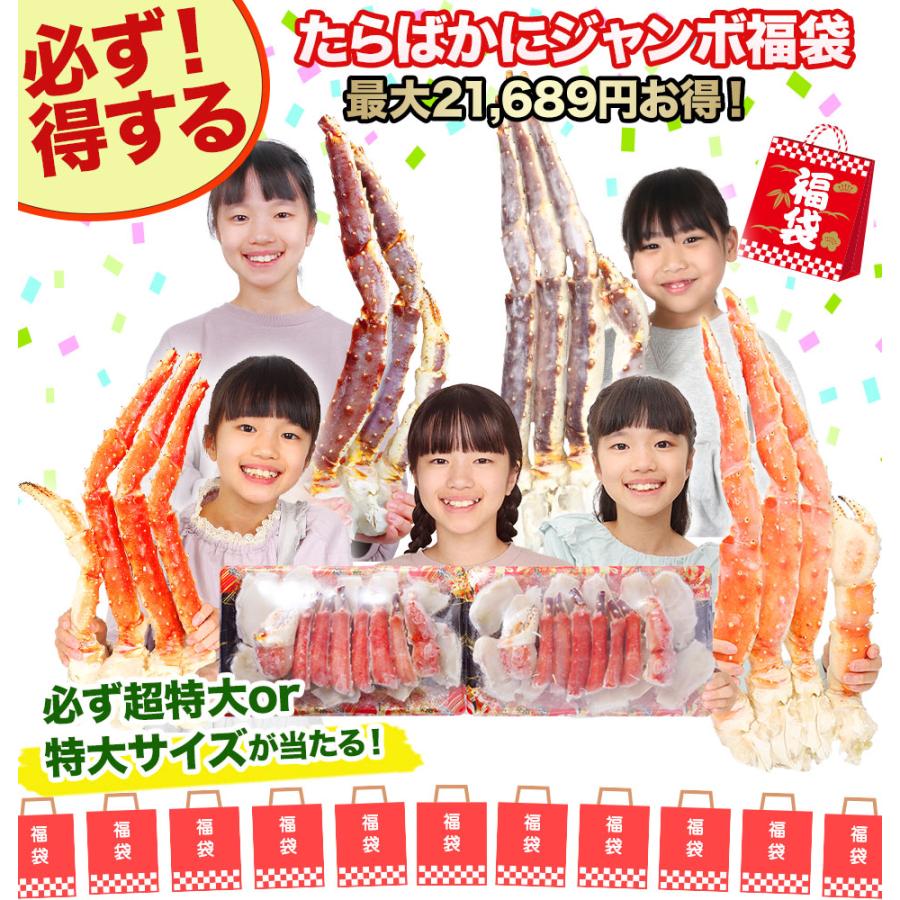 【タラバかに福袋】かに カニ 蟹 タラバガニ 福袋 | タラバかに福袋【最大21,689円お得】どれでもお得 32,800円〜12,800円のタラバガニ5種からお届け | ブランド登録なし | 01