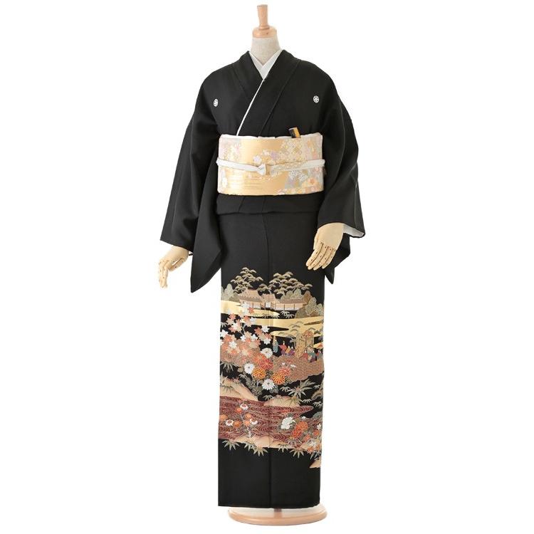 花嫁衣装 ウェディングフォト アンティークの黒地振袖 /長襦袢付き