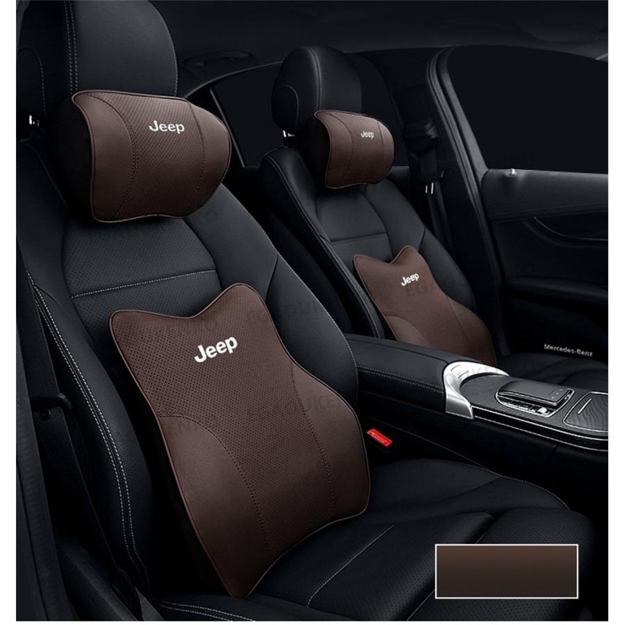 ジープ JEEP 刺繍ロゴ 首枕 腰枕 車用クッション ネックピロー ジープ JEEP 刺繍ロゴ 首枕 腰枕 車用クッション ネックピロー