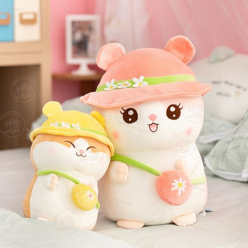 ハムスター ぬいぐるみ ふわふわ抱きまくら 小さいサイズ 萌え可愛い キュート