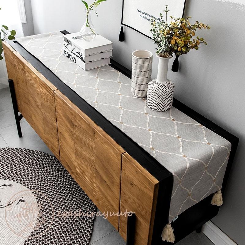 格安人気 テーブルランナー 食卓飾り 32x1cm テーブルセンター 多機能 汚れにくい チェック柄 北欧風 2色展開 シンプル ポリエステル テーブルクロス テーブル装飾 即納最大半額 Turningheadskennel Com