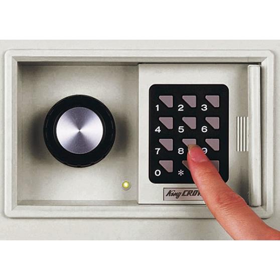 設置料込★KMX-33E-FA テンキー式２時間耐火金庫　オフホワイト 警報器付 日本アイ・エス・ケイ 製　プッシュボタン錠 | 日本アイ・エス・ケイ | 02
