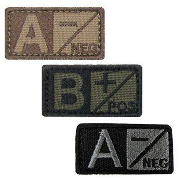 ＣＯＮＤＯＲ コンドル タクティカルギア 229 ブラッドタイプ 血液型パッチ | 