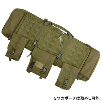 CONDOR コンドル タクティカルギア 133 3ポーチ付 ライフルケース