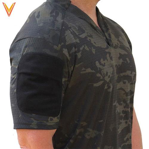 公式日本通販 VelocitySystems ベロシティシステムズ BOSS Rugby shirt MCBK 吸汗、速乾 ミリタリー半袖シャツ マルチカムブラック
