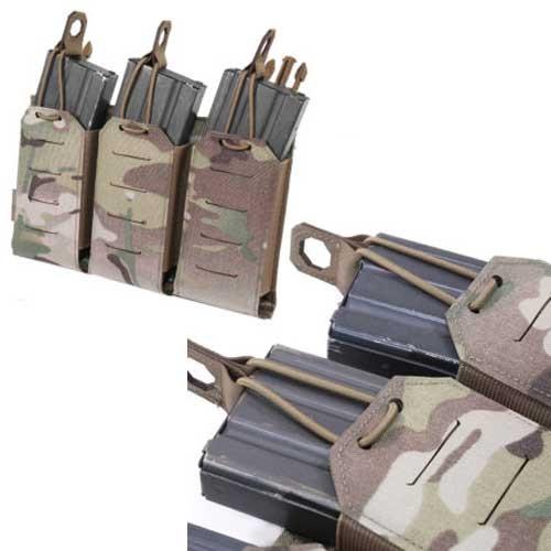 四度戦術装備　5.56mm弾納　2個セット WARRIOR ASSAULT SYSTEMS WAS ウォーリア レーザーカット 着脱式 3連
